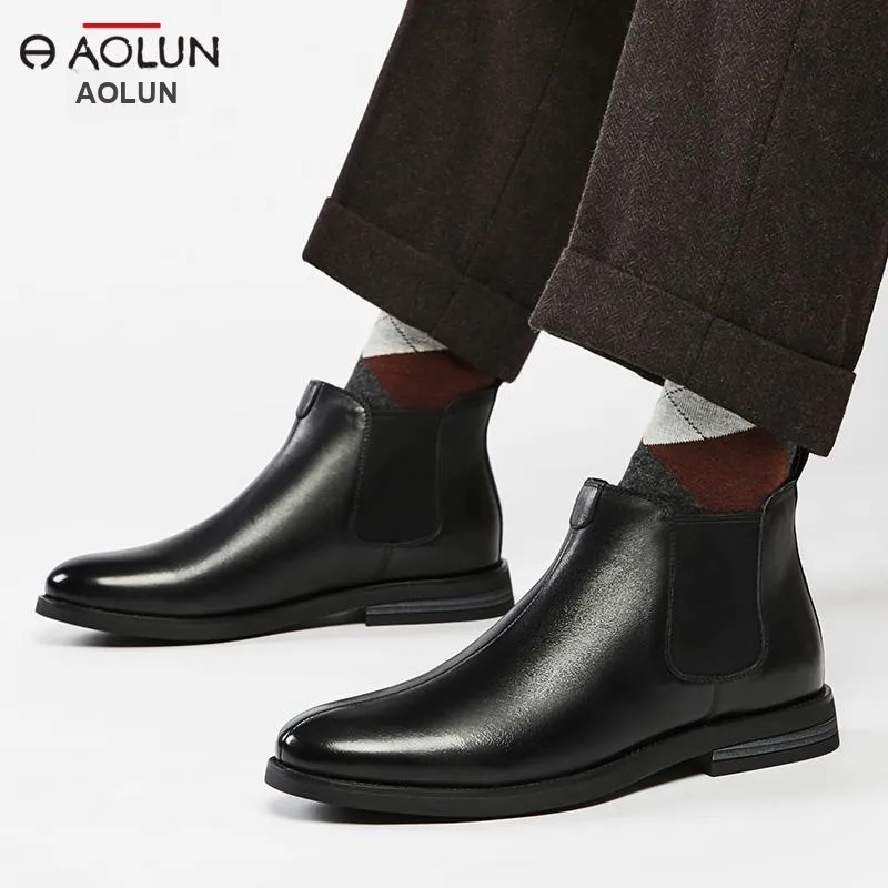 Auron Ankle-Length Chelsea Boots Men's Brown-14