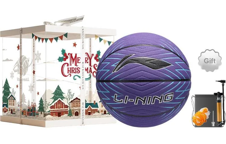 LiNing PU Basketball Purple Size 7 Training Unisex-27