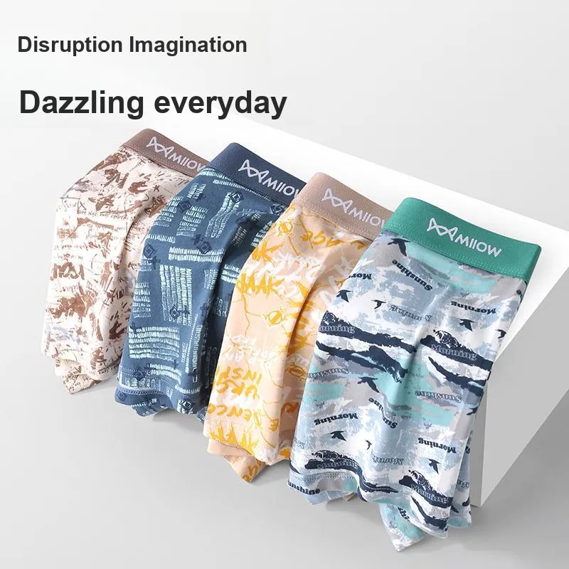 MIIOW Trend Party Series Underpants Men's 4 Pack-23