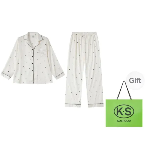 Kosrood Pajama Set Women's White