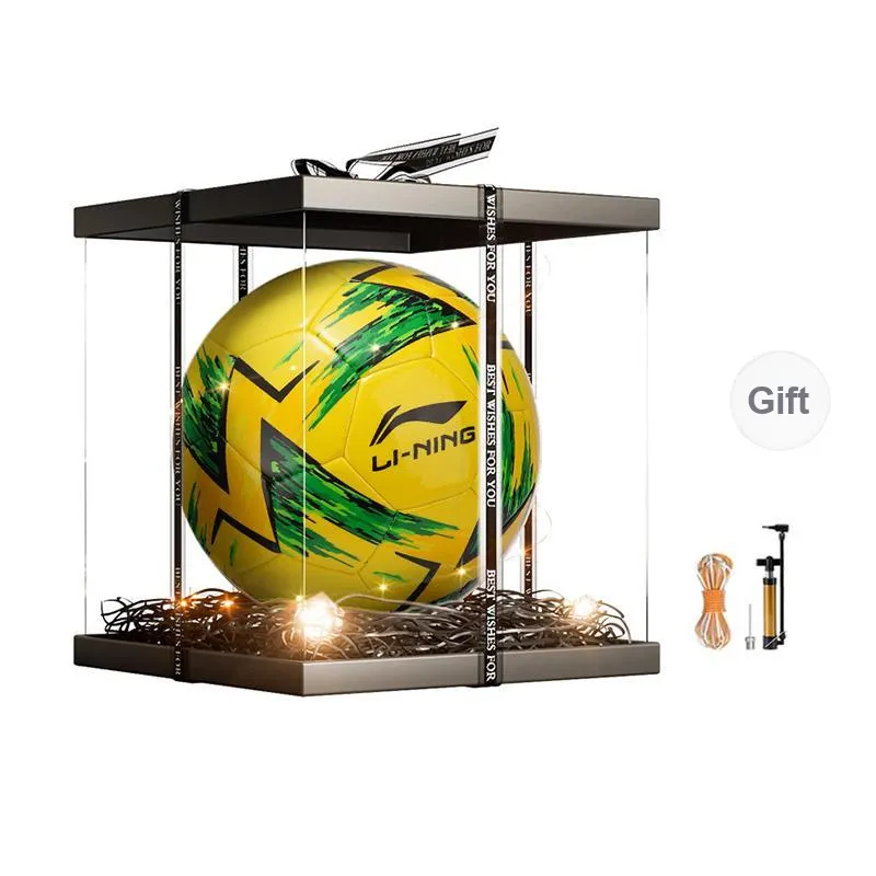 LiNing Size 4 5 Size Soccer Machine Stitched Soccer Ball Unisex Yellow-4