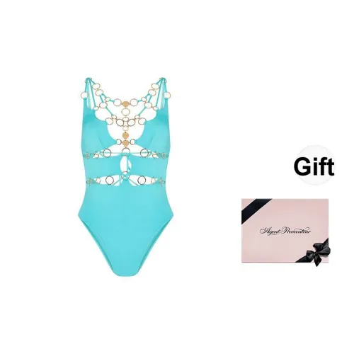 Agent Provocateur DAVINE series Циановый/Золотой Женские Ван-Пис Купальники
