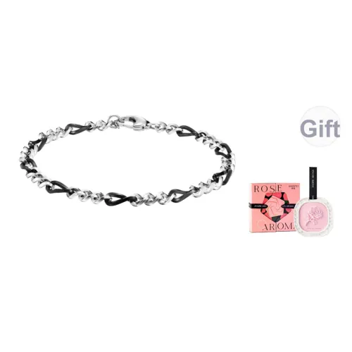 TIANWANG Стальной браслет уличный Hip Hop унисекс черный и серебряный