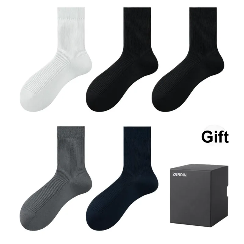 ZEROIN Mid Calf Socks Men's Box 5 Pack-40