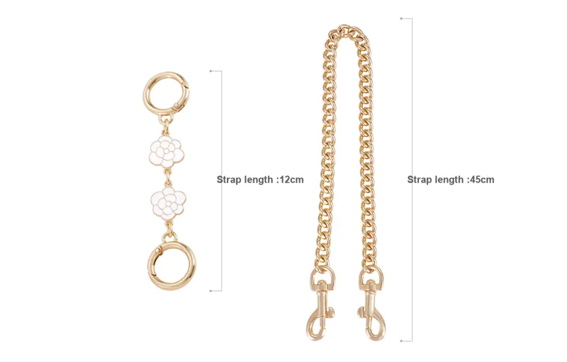 Lan Bao Fan Alloy, Metal, Chain, DuPont Paper Liner Bag Accessory Unisex Gold-36
