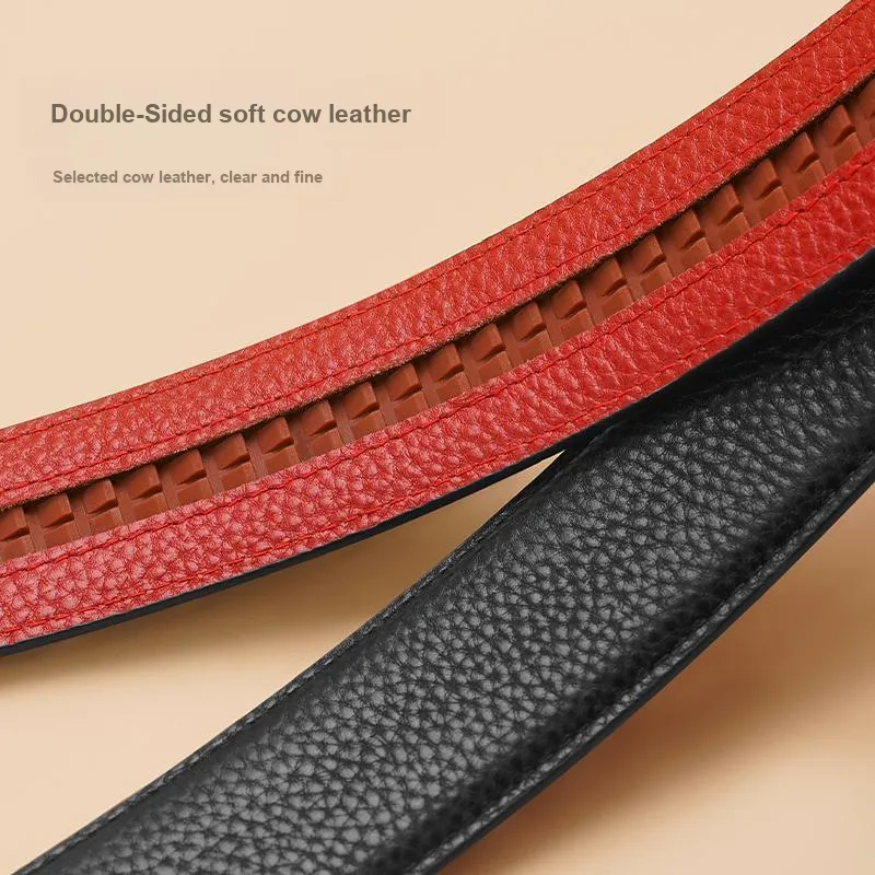 Cheekkiss Cow Leather Belts Men's 3.5cm-5