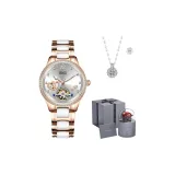 6137-Silver-Ceramic Band[Preserved Flower Box+Floral Necklace]