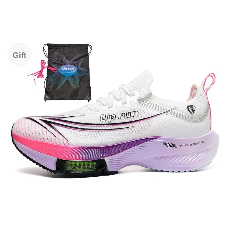 Up Run Extraordinary Arrow MAX Running Shoes Unisex White Magenta-1