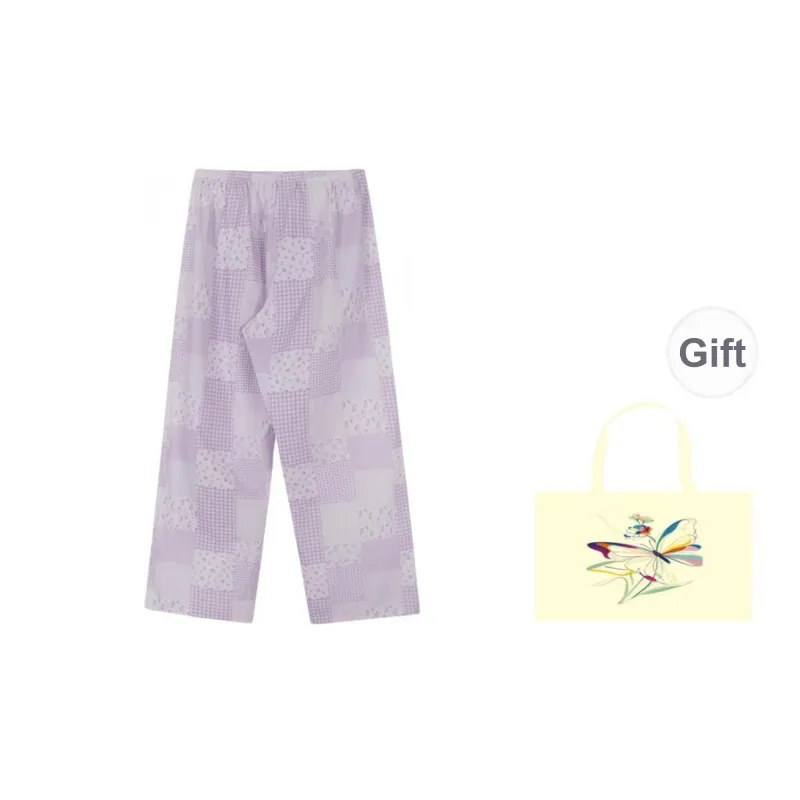 Mu Qingqing Casual Pants Women's Purple-1