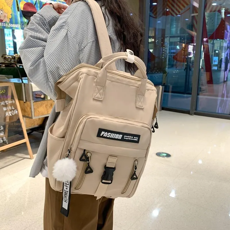 RUIPAI Nylon Backpack Regular Khaki/Green/Dark Blue/Black/Purple-2