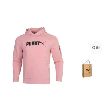 PUMA Sweatshirt Men's Pink Shopping Bag Included