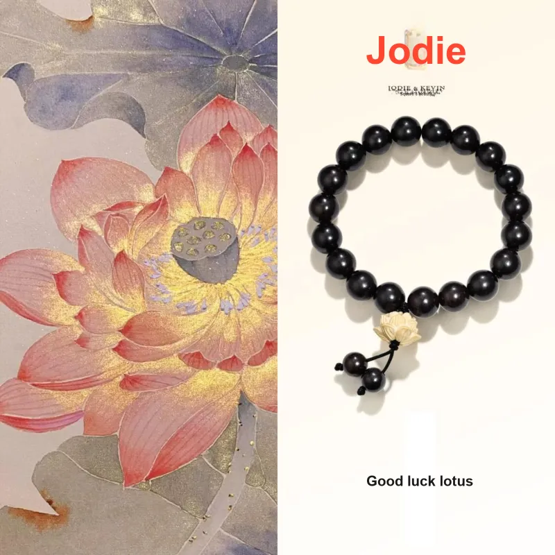 Jodie&Kevin Ebony Wooden Bracelets Unisex-8