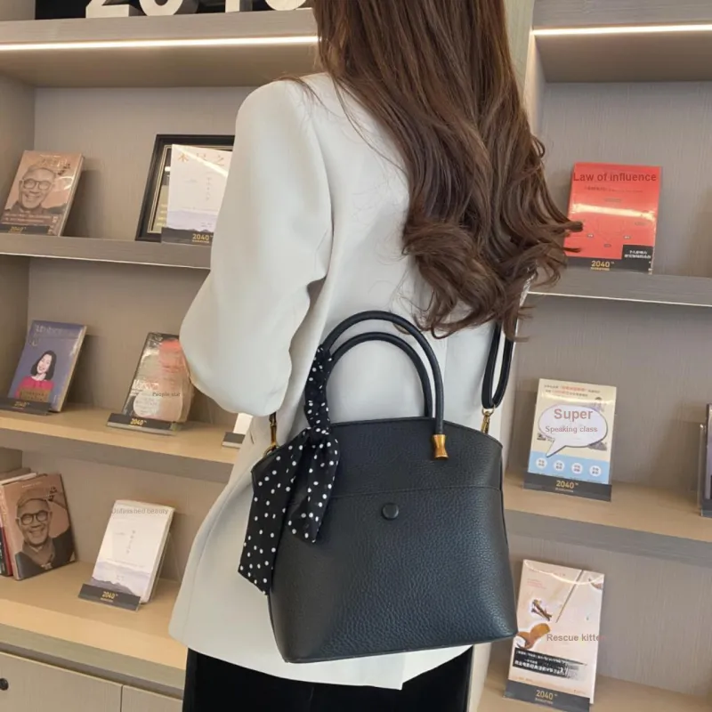 RIVMIND PU Handbag Regular Women's White/Black/Khaki/Coffee/Brown-5