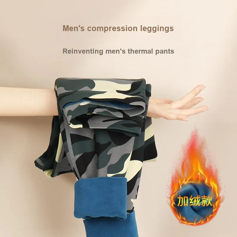 Sicily Leggings Men's Fleece Lined Long Johns-2