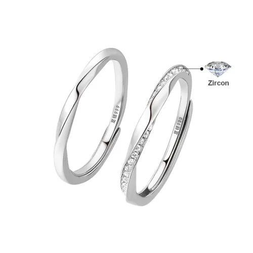 KINGFOCUS 999 Fine Silver Rings Unisex