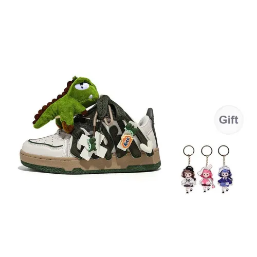 A&M Plush Collection Puffy Shoes Anti-Slip And Wear-Resistant Breathable Low-Top Skateboard Shoes Unisex