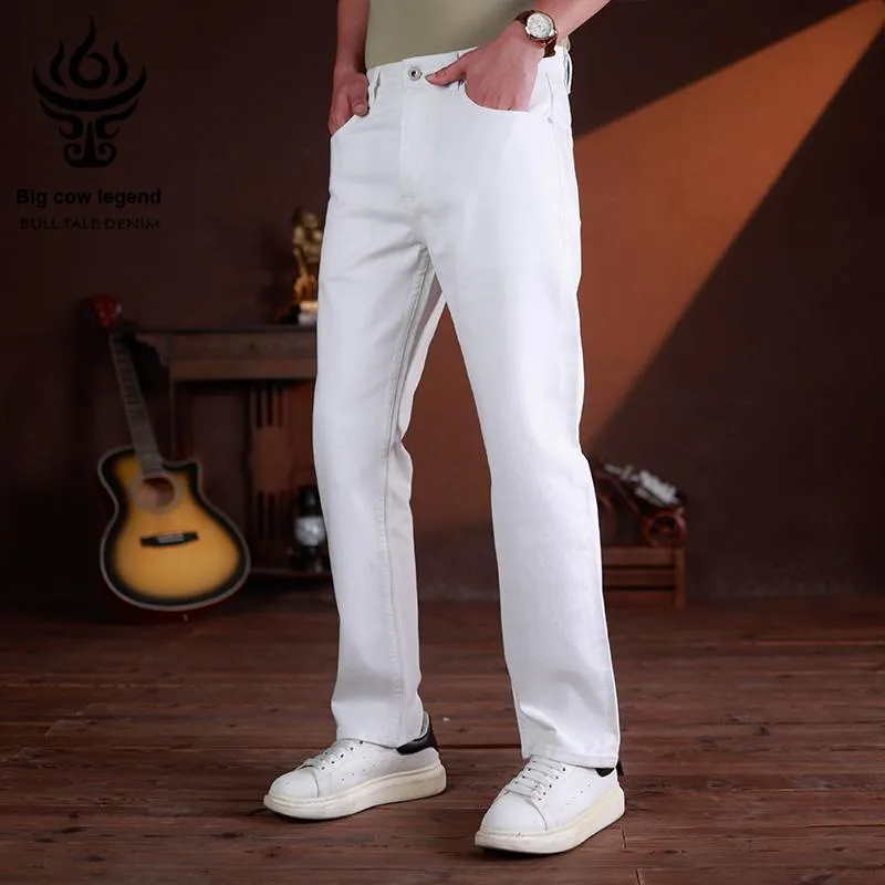 DANIUCHUANSHUO Jeans Men White-3