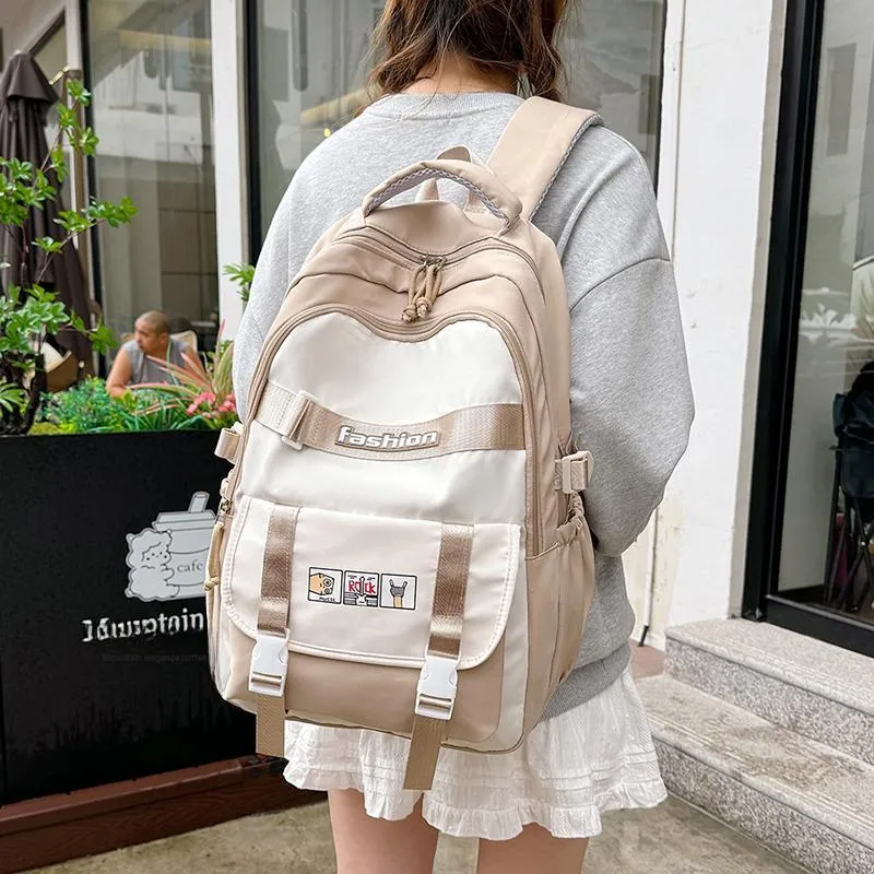OUZIHUANG Oxford Backpack Unisex Multicolor-5