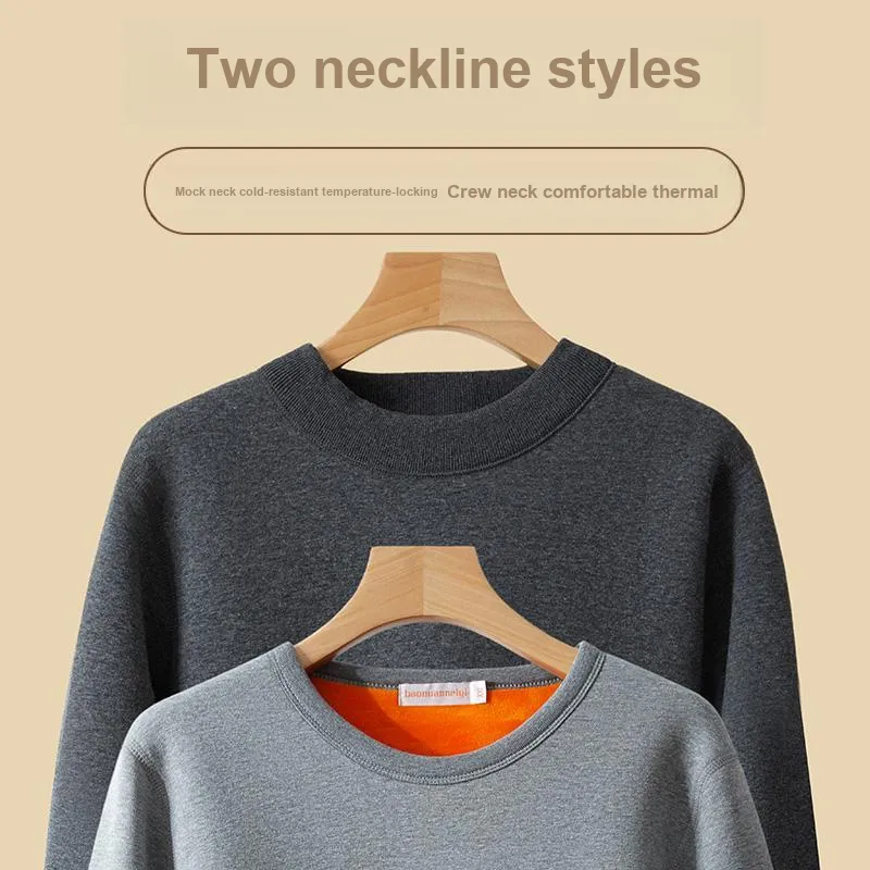 Cotton Gene Thermal Set Men's Light Gray-2
