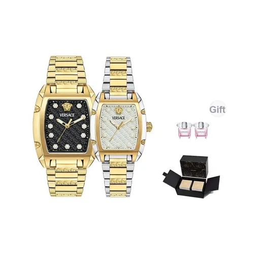 VERSACE DOMINUS Collection Кварцевые часы механизм ремешок из нержавеющей стали черный циферблат унисекс