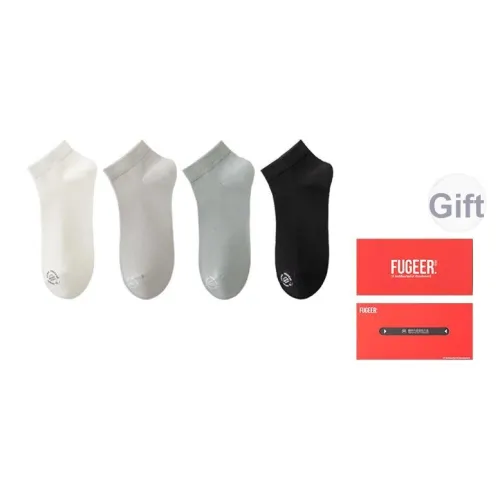 FUGEER Низкие носки Мужские Коробка 4 пачки