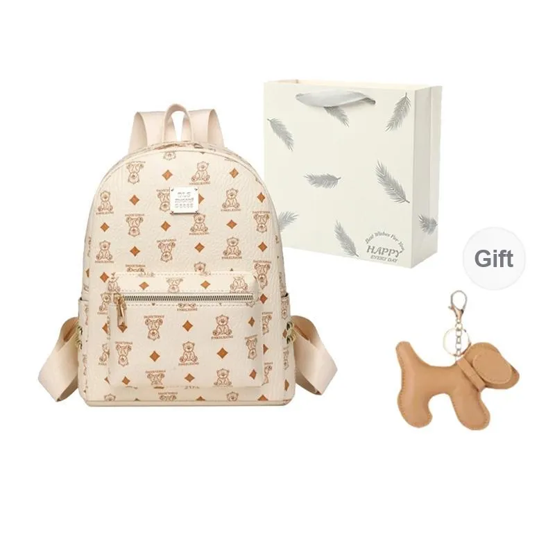 SEVENMOONS PU Backpack Unisex Multicolor-8