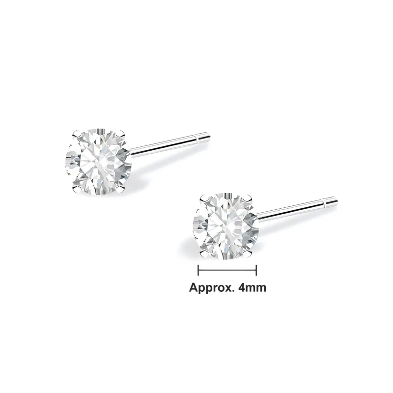 BLANK IN BLANK Sterling Silver Stud Earrings Women's Anniversary Birthday Present Box-1