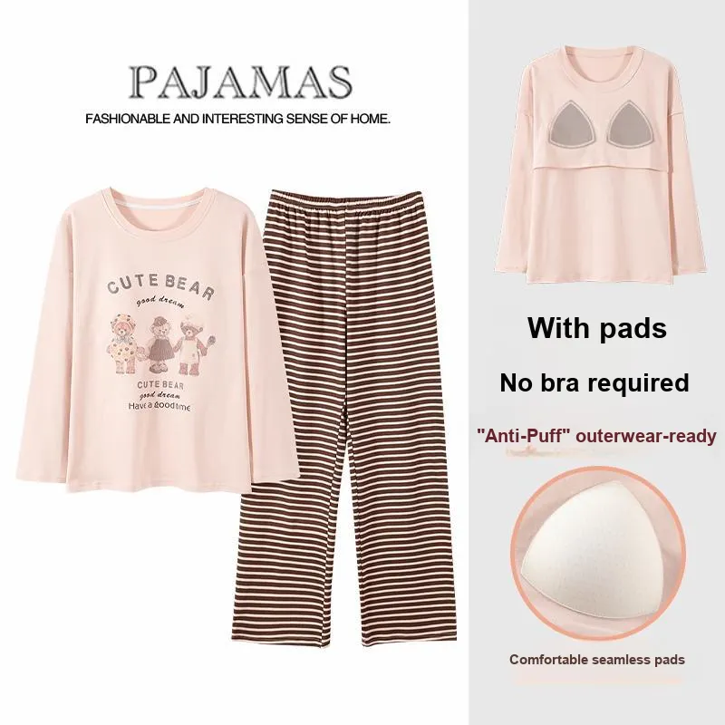 Mulong Family Pajama Set Women's Red Apricot-1