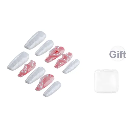 Song Biography Розовый 3D-эффект Ручной Squishy Знак Змеи False Nail Средний LADDER 25мм