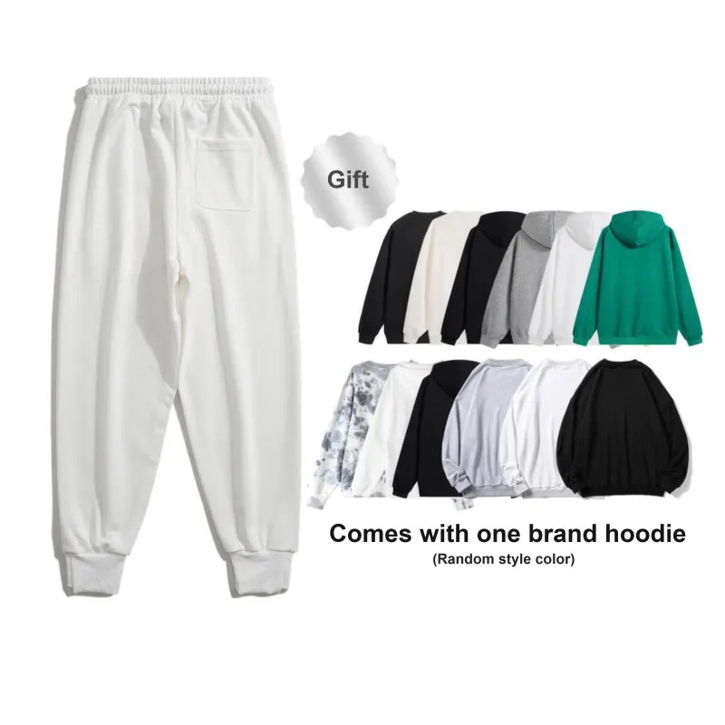 SUPERMOON Autumn And Winter Season Knitted Sports Pants Unisex Black-43