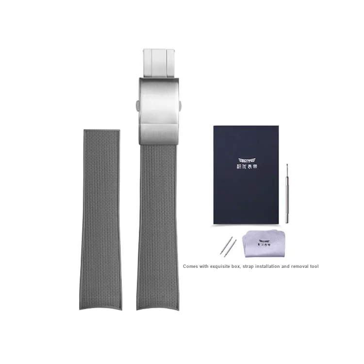 JEAYOU Comcast Diving Collection Longines Compatibility Watch Band 95mm Fluoroelastomer Material-21