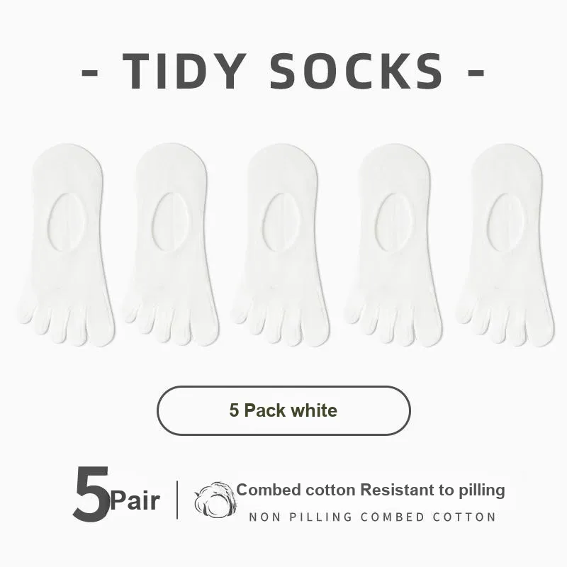 ROBINHOOD No Show Socks Women's 5 Pack-9