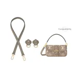 [Underarm Shoulder Strap]Elephant Gray 1.1cm Width 65cm+Abrasion-Resistant Buckle