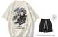 Beige Apricot T-Shirt with Free Black Shorts