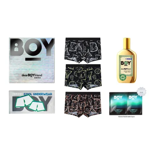 DearBoyFriend Боксеры Мужские Черные