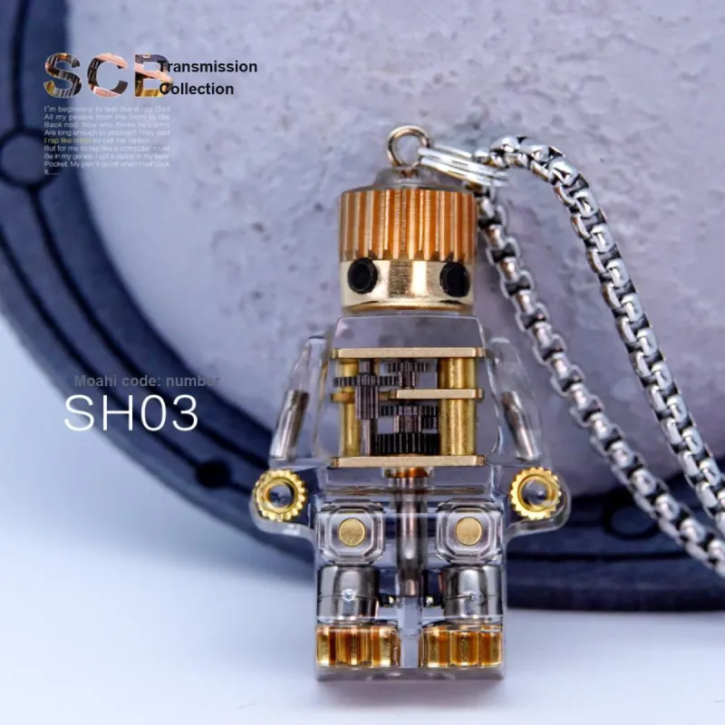 Watermelon Vine Refined, Steampunk, Robot, Pendant, Mechanical Necklace, Vintage Bonus Gifts-5