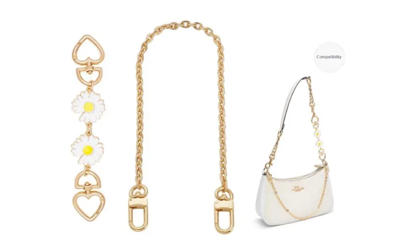 GUYI Metal Bag Accessory Bag Strap Women's Gold Tone-75
