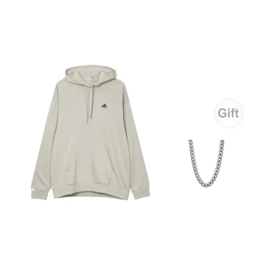 Adidas Sweatshirts Unisex Metallic Gray With Free Necklace