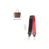 Brown & Red 38cm-Width Wide Strap 65cm[Leather]