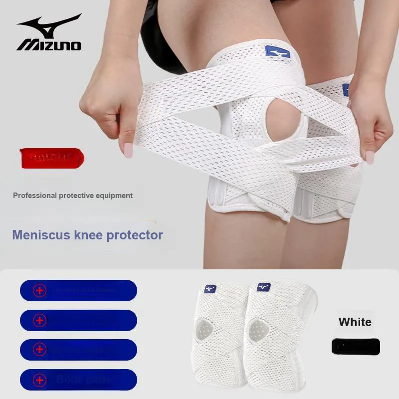 Mizuno Running Cycling Fitness Unisex Polyester Polyamide Elastane Knee Pads-4