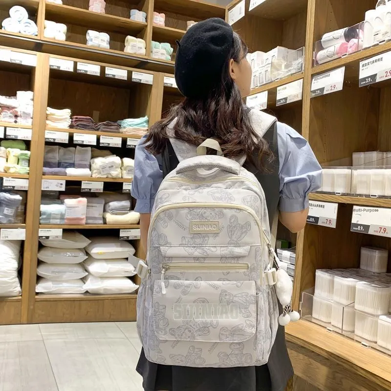 Travel Nylon Backpack Women's Multicolor-2