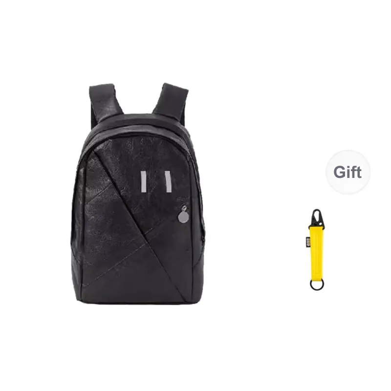 One Person's Planet DuPont Paper Backpack Medium Size Unisex Black-1