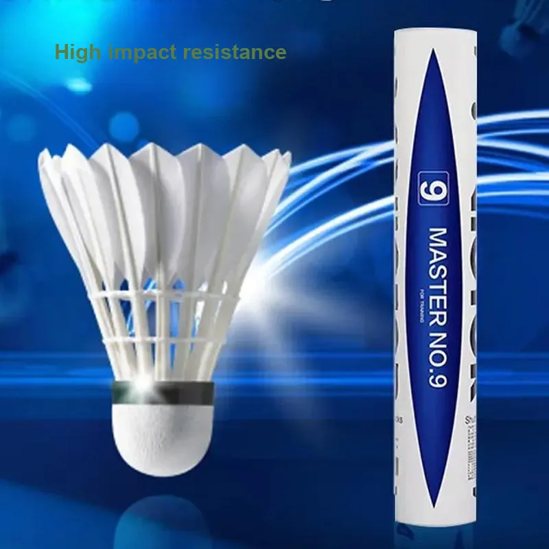 VICTOR Goose Feather Shuttlecock 12 Pack Goose Feather Humped Goose Feather Shuttlecocks-3