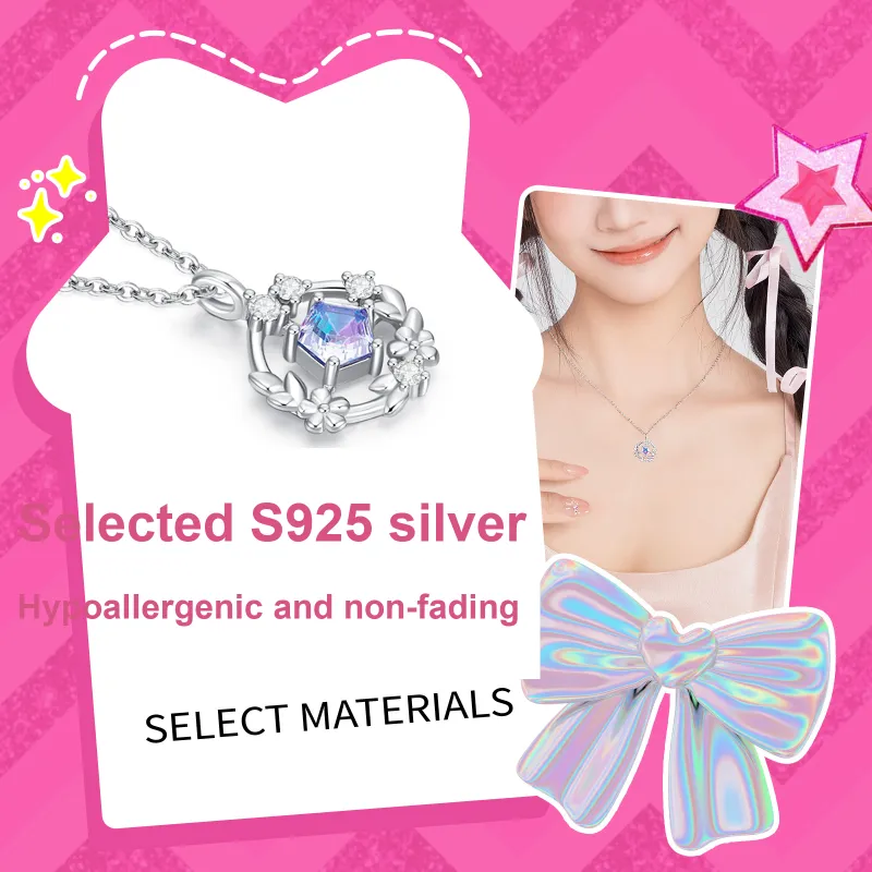 Barbie S925 Silver Necklaces Unisex-1