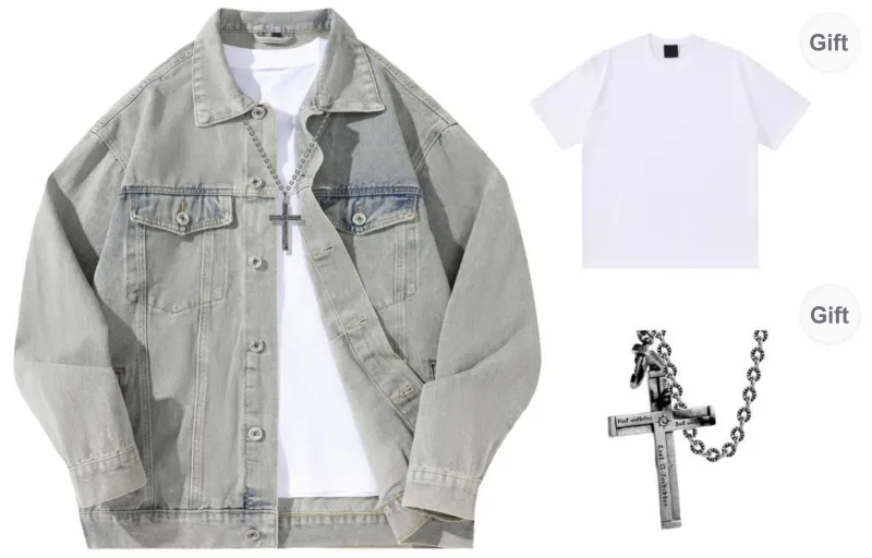 A.X.S.K x Lost N Forbidden Denim Jacket Unisex-9
