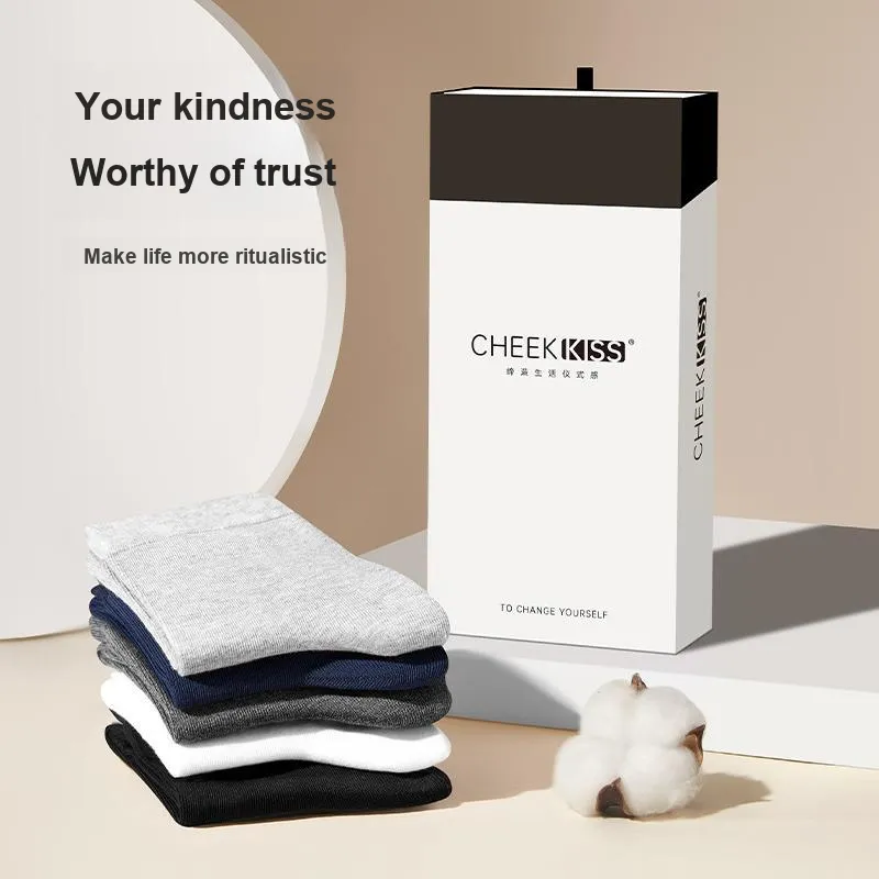 Cheekkiss Mid Calf Socks Men's Box 4 Pack-19