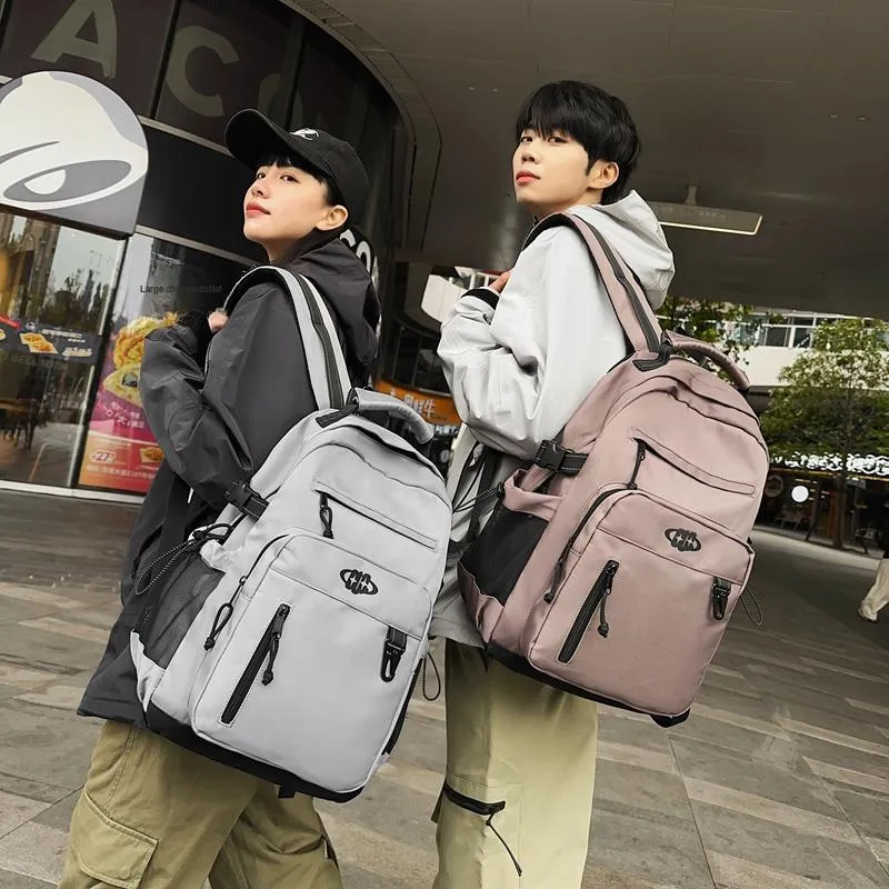 GOBLIN SHARKS 1759 Nylon Backpack Regular Unisex White/Black/Gray/Khaki-19