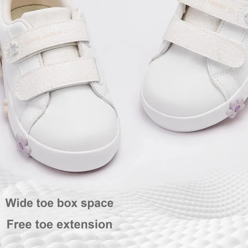 DAVE&BELLA Anti-Slip Wear-Resistant Kids' Skateboarding Shoes White Children Aged 3-7 Years Old-1