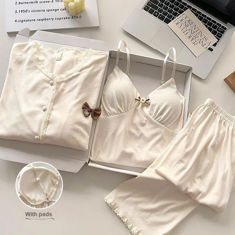 Ta Yan Pajama Set Women's Apricot-3