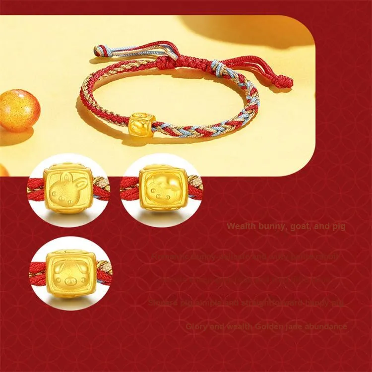 CHJ JEWELLERY Gold Bracelet Unisex-8